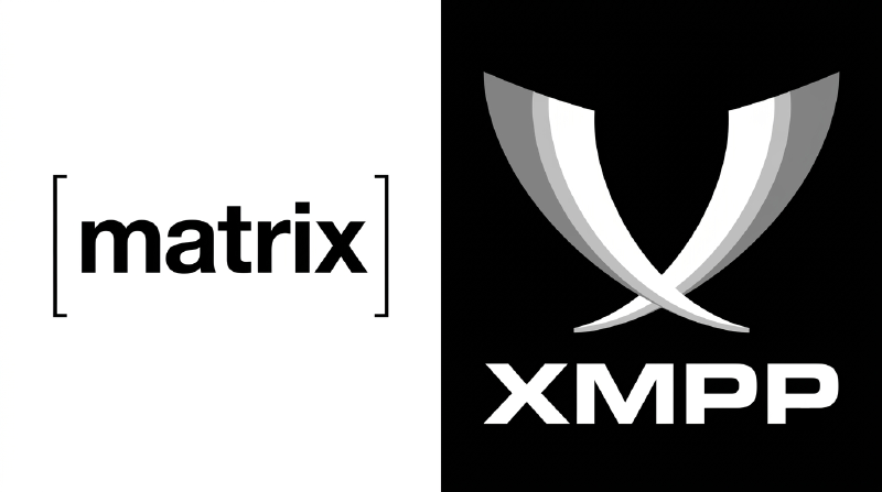 Matrix and XMPP logos